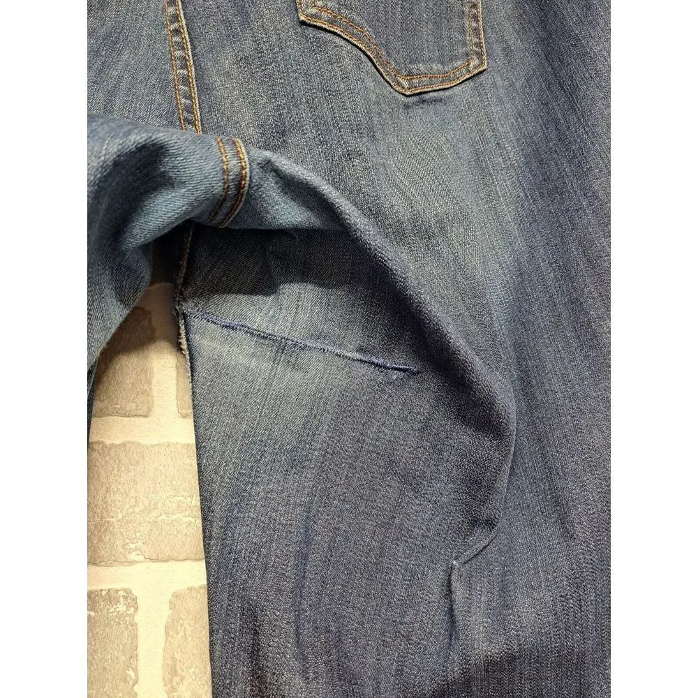 Torrid Womens Relaxed Bootcut‎ Strech Jeans Blue Meas Size 16R Western Rodeo
